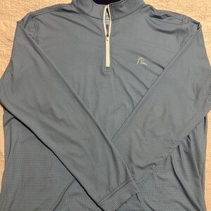 Rhoback Blue Quarter-Zip Pullover